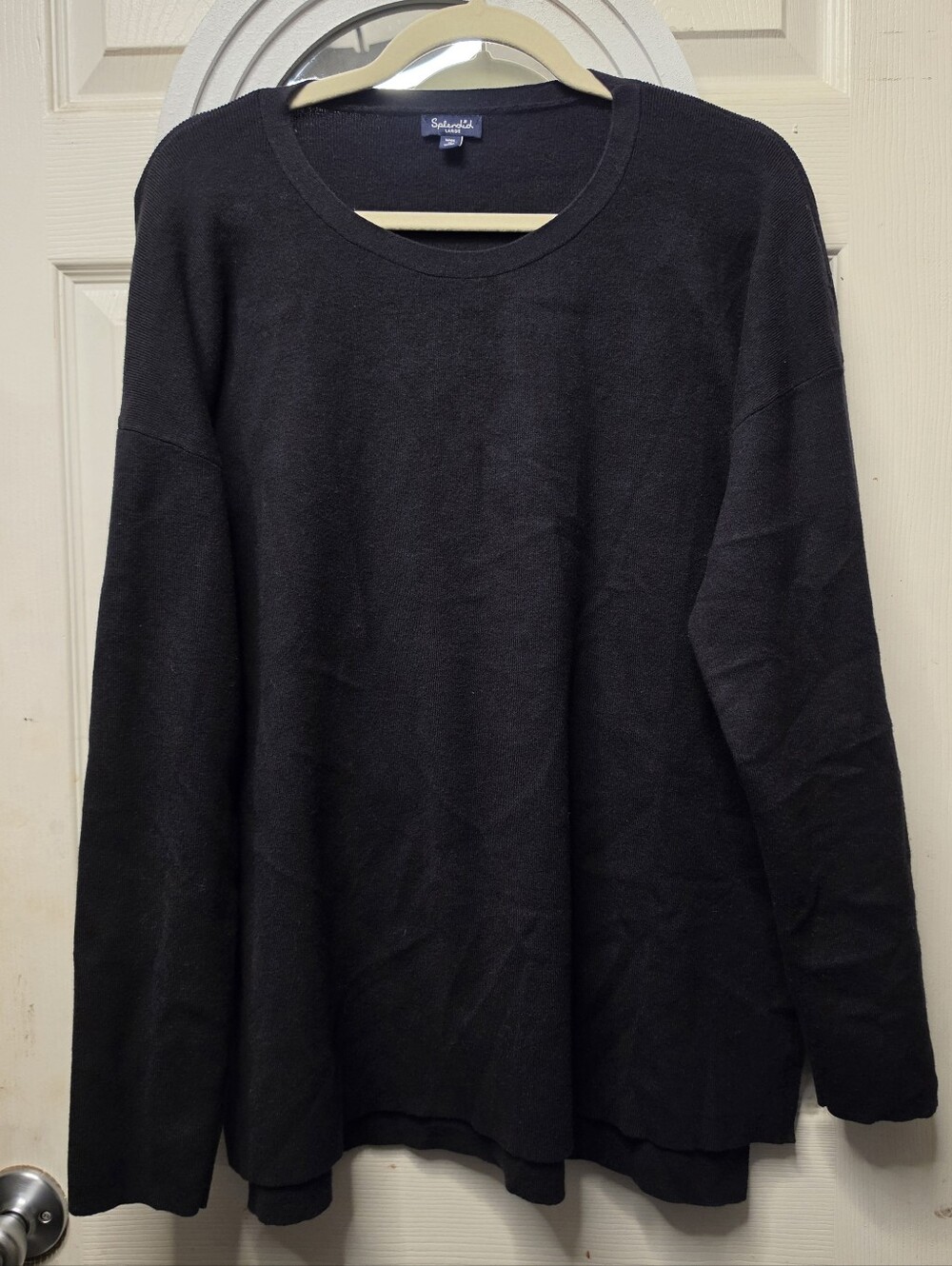 Splendid Black Women's Crewneck Pullover